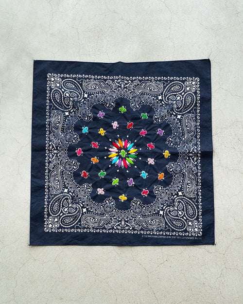 【Oaxaca】 Hand Embroidered Bandana 『made in USA』