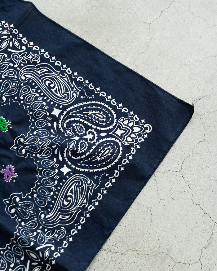 【Oaxaca】 Hand Embroidered Bandana 『made in USA』