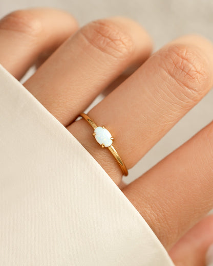 Opal Oval Ring