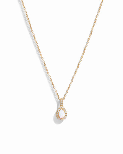 Opal Pear Pendant