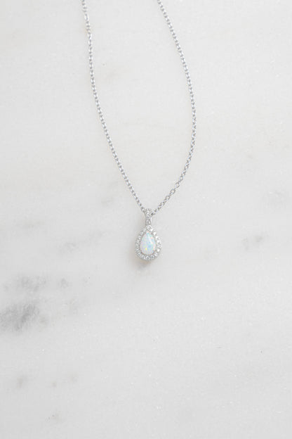 Opal Pear Pendant