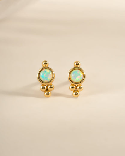 Embellished Opal Studs