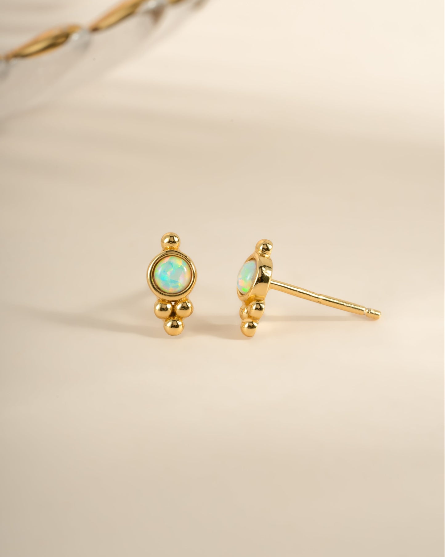 Embellished Opal Studs