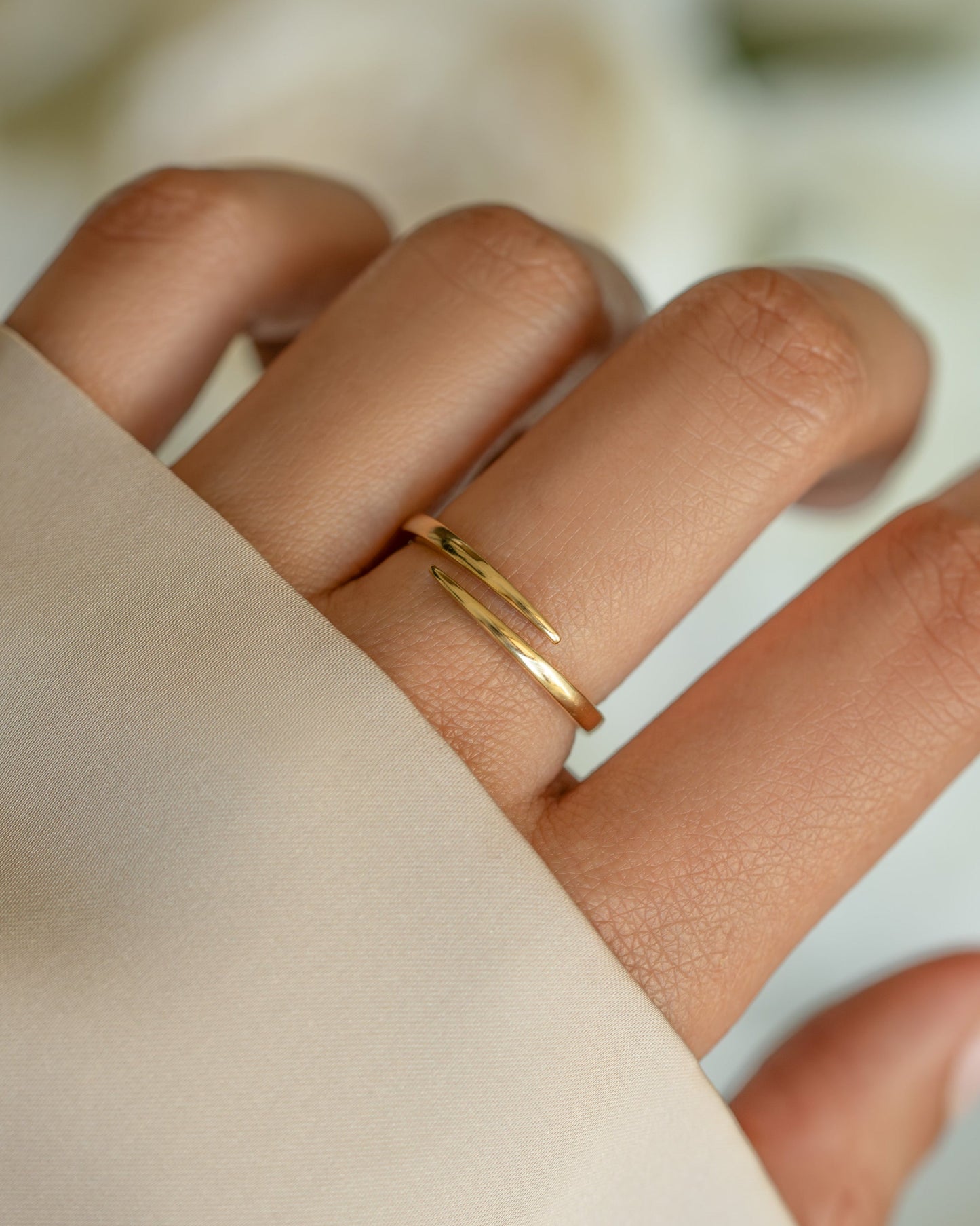 Open Spiral Ring
