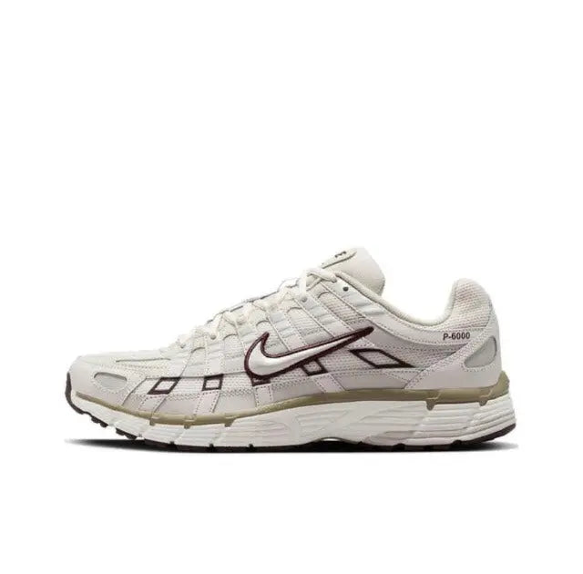 Nike P-6000 Premium sneakers in light bone with dark swoosh and panel accents