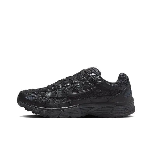 Black Nike P-6000 Premium sneaker with textured upper and lace-up front