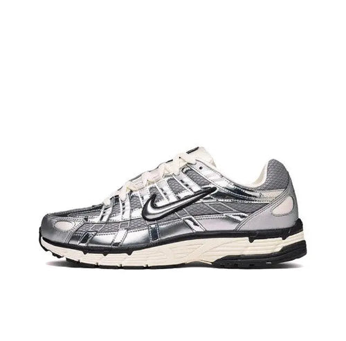 Nike P-6000 Premium sneakers in metallic silver with dark accents