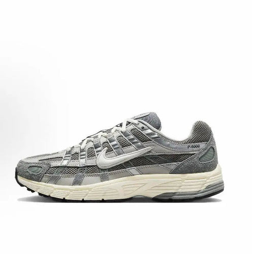 Nike P-6000 Premium sneakers in gray with white accents and cream midsole