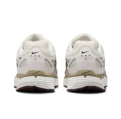 Nike P-6000 Premium sneakers, back view, light bone with cushioned heel and sole