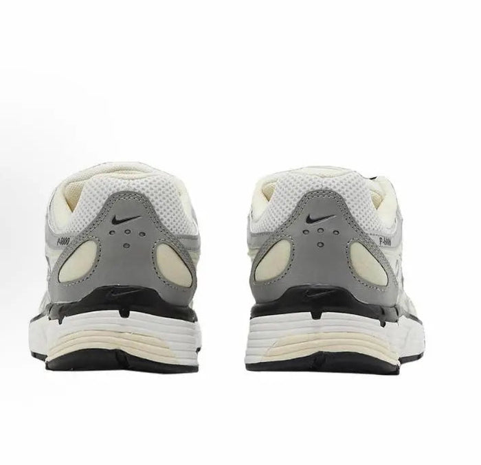Nike P-6000 premium sneakers with heel tabs, light gray/cream and black details