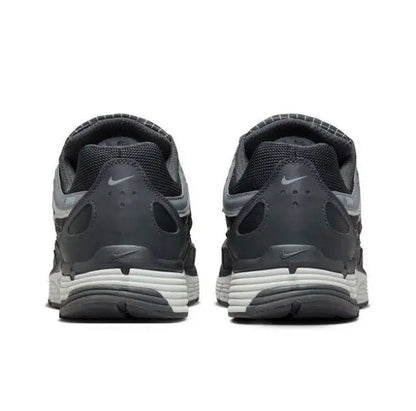 P-6000 Premium sneakers, black and dark gray with heel tabs and white midsoles