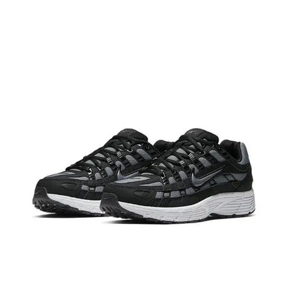 Nike P-6000 Premium sneakers, black mesh with lace-up front and white midsole