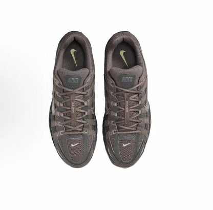 Nike P-6000 Premium sneakers pair, cave stone mesh uppers with lace-up closure.