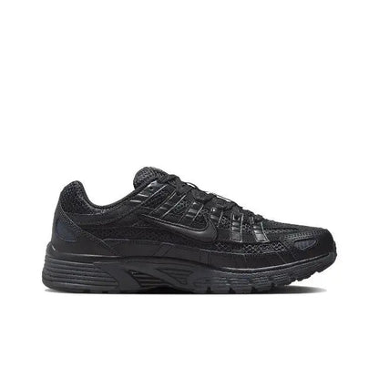 Black P-6000 sneaker front-side view with lace-up and sculpted midsole