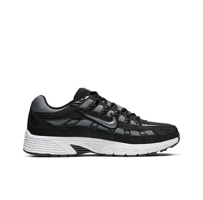 Nike P-6000 Premium sneaker side profile, black upper and white midsole