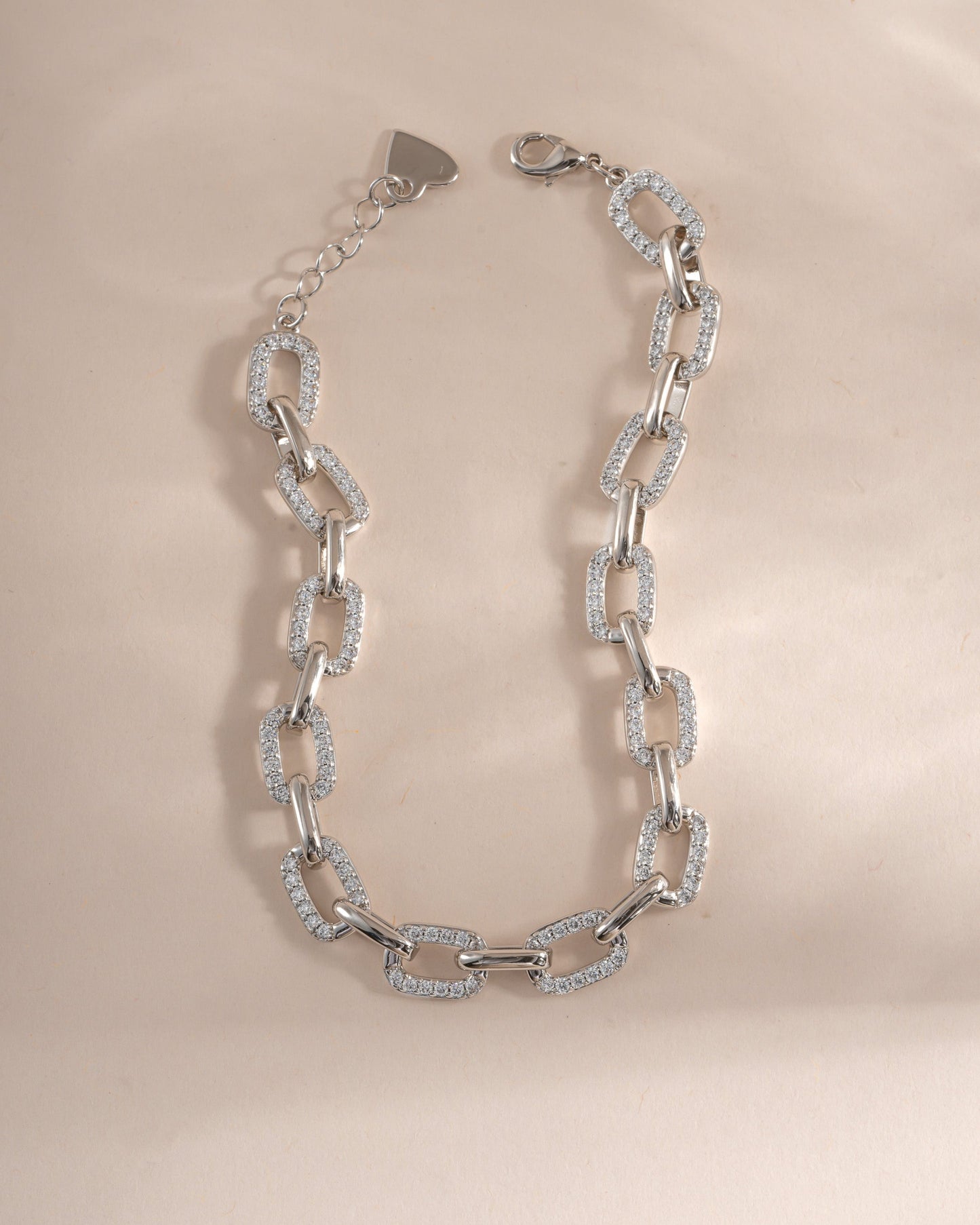 Pave Chain Link Bracelet