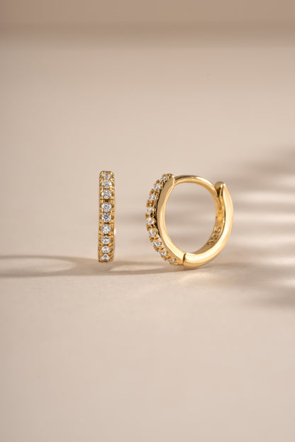 6mm CZ Huggie Hoops
