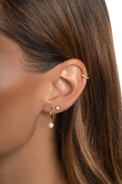 6mm CZ Huggie Hoops