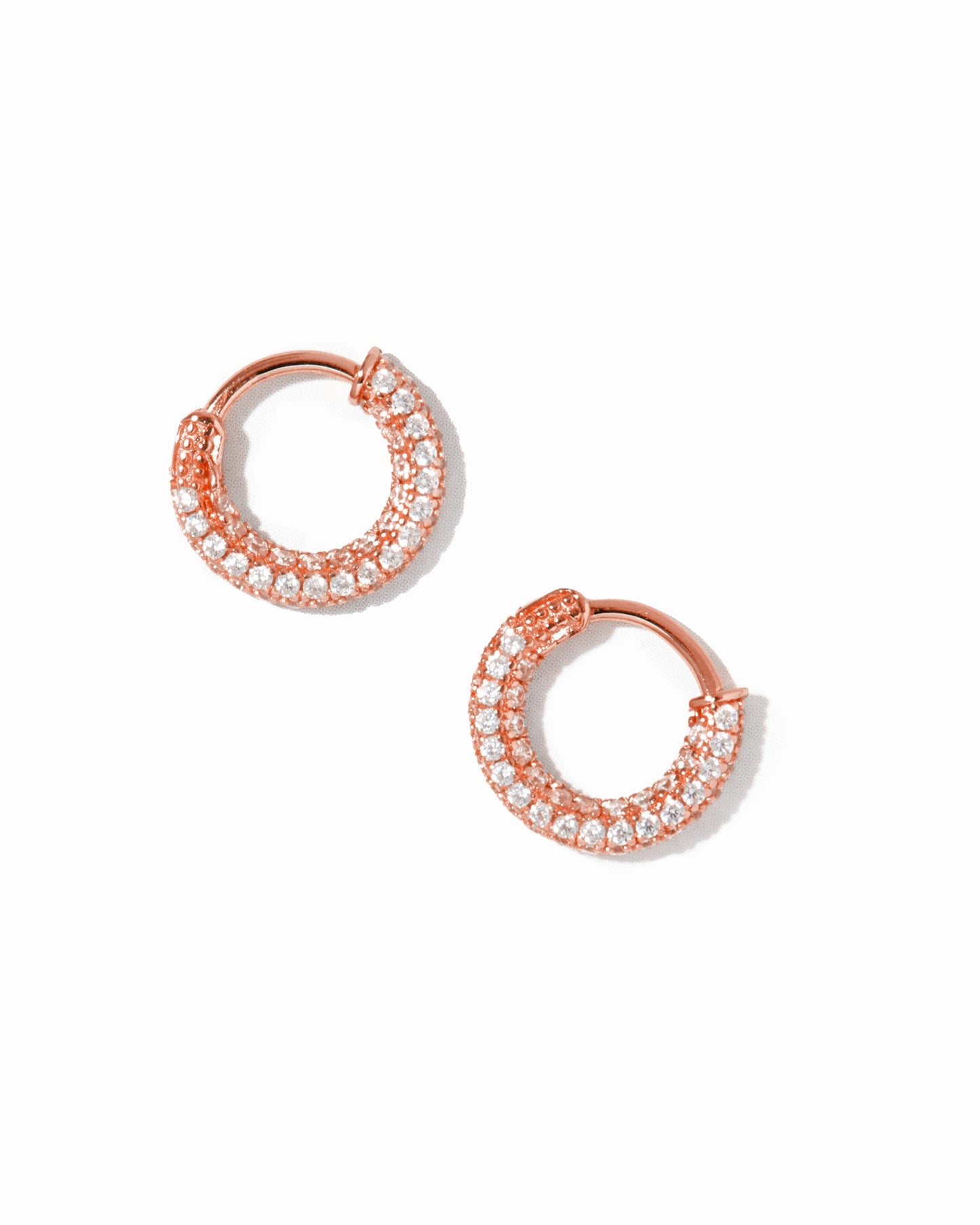 12mm Pavé Hoop Earrings