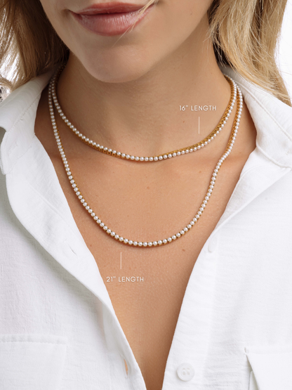 Pearl Tennis Necklace