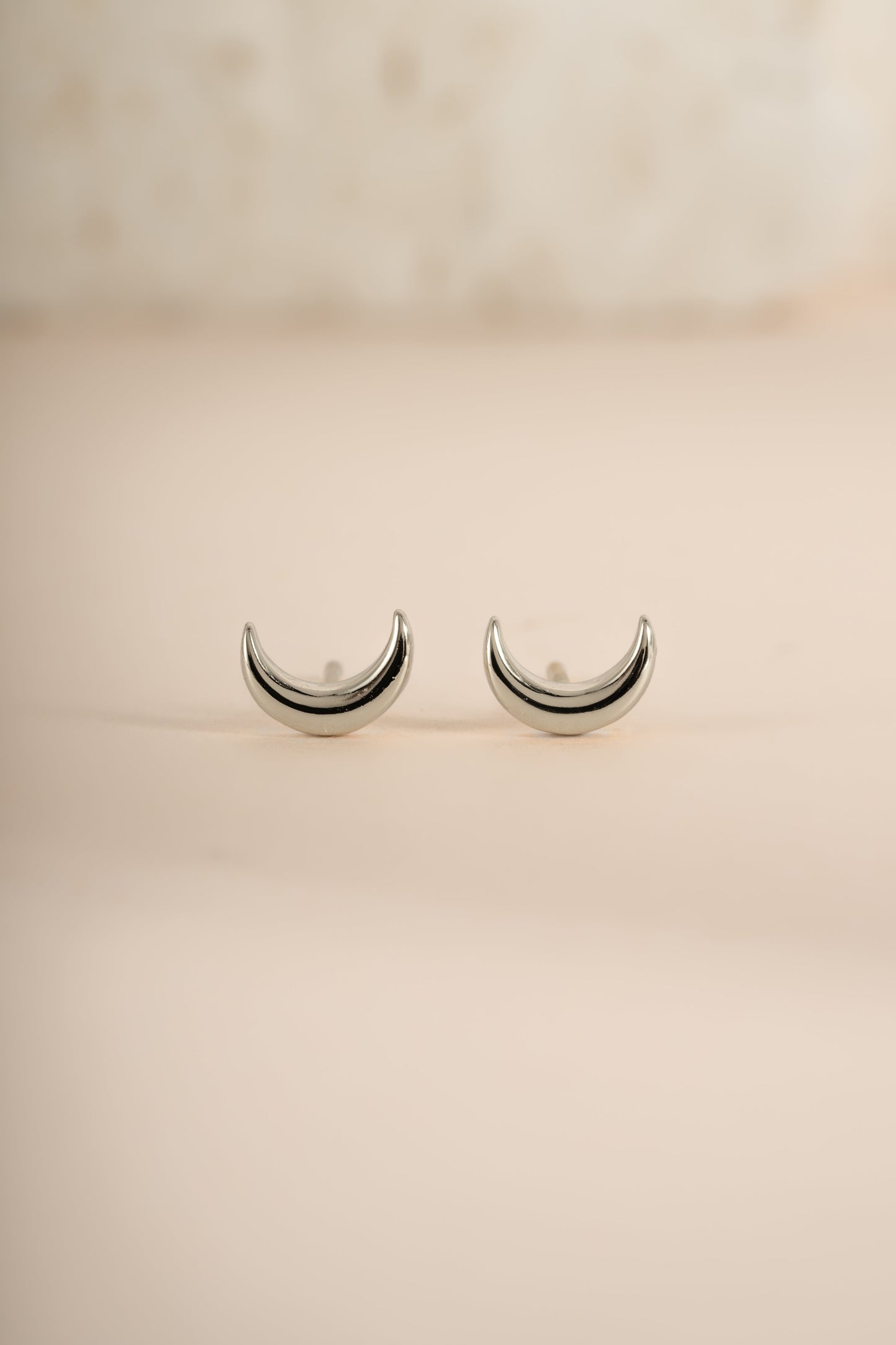 Plain Moon Studs