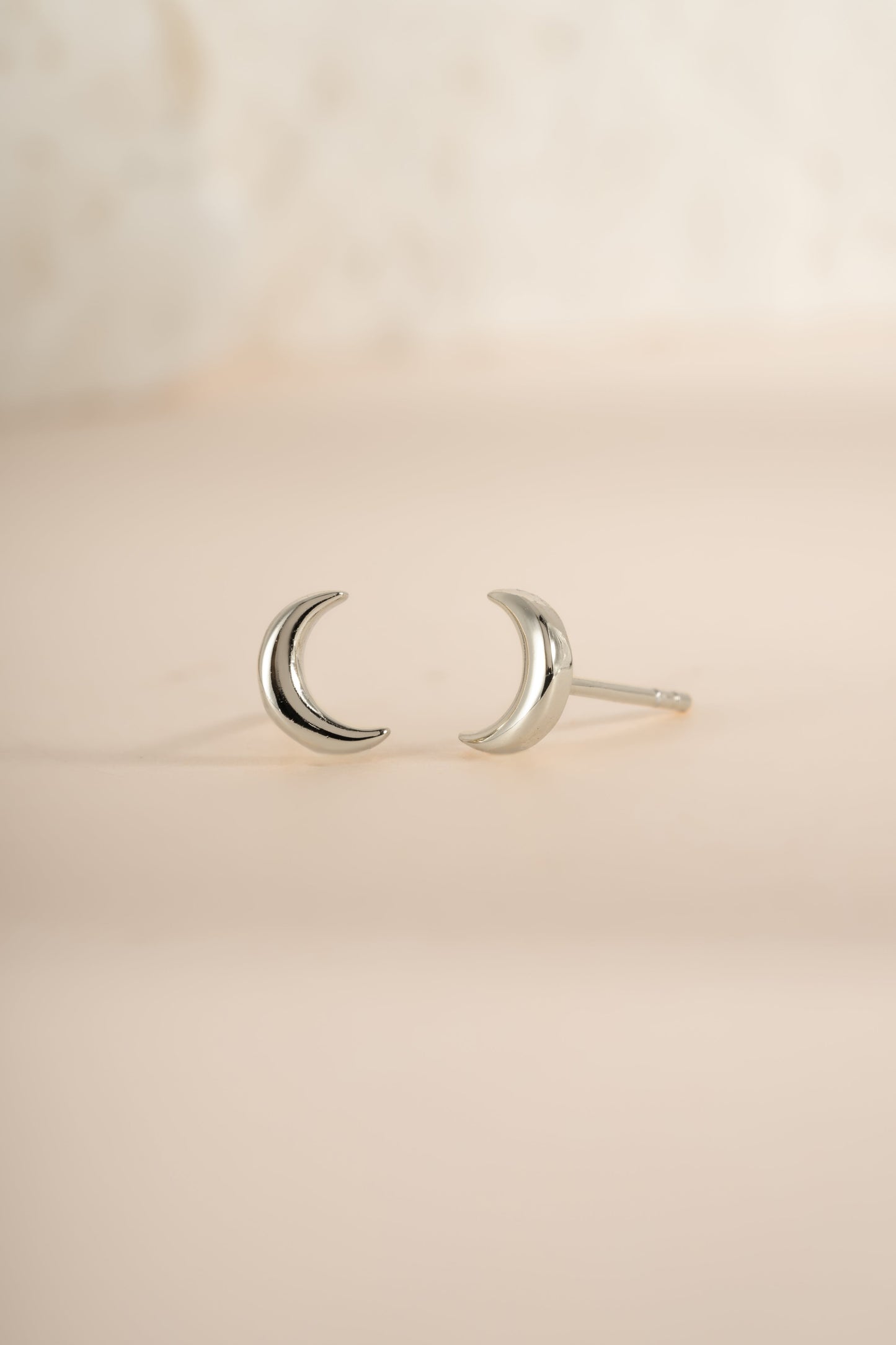 Plain Moon Studs
