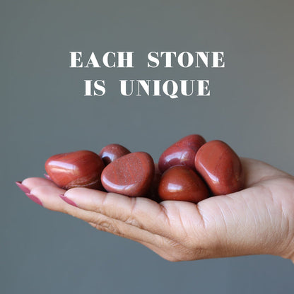 red jasper tumbled stones