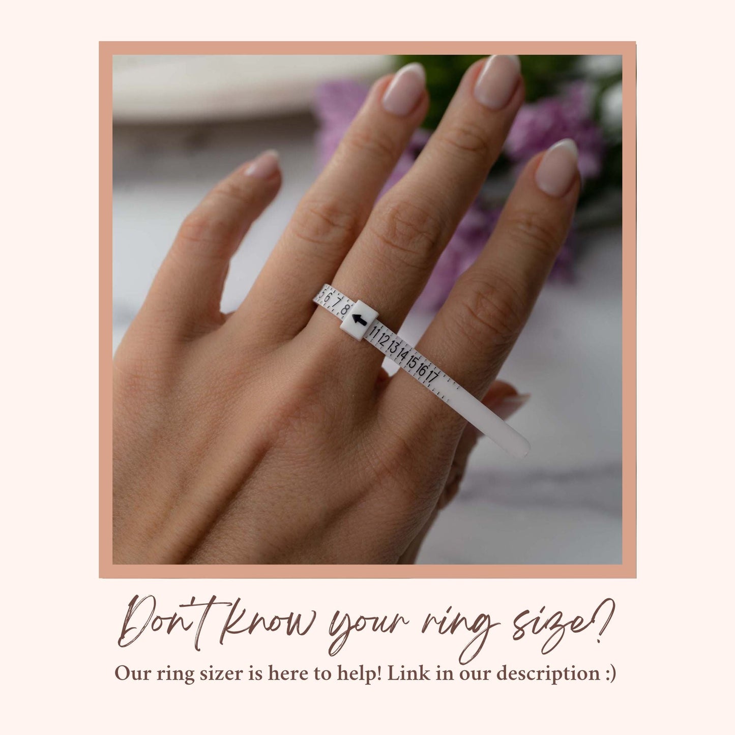 CZ Croissant Ring