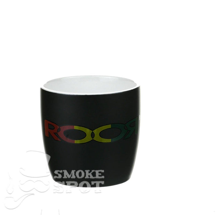 ROOR Mug Rasta White Inside premium glass mug with vibrant rasta colors - Smoke Spot Smoke Shop