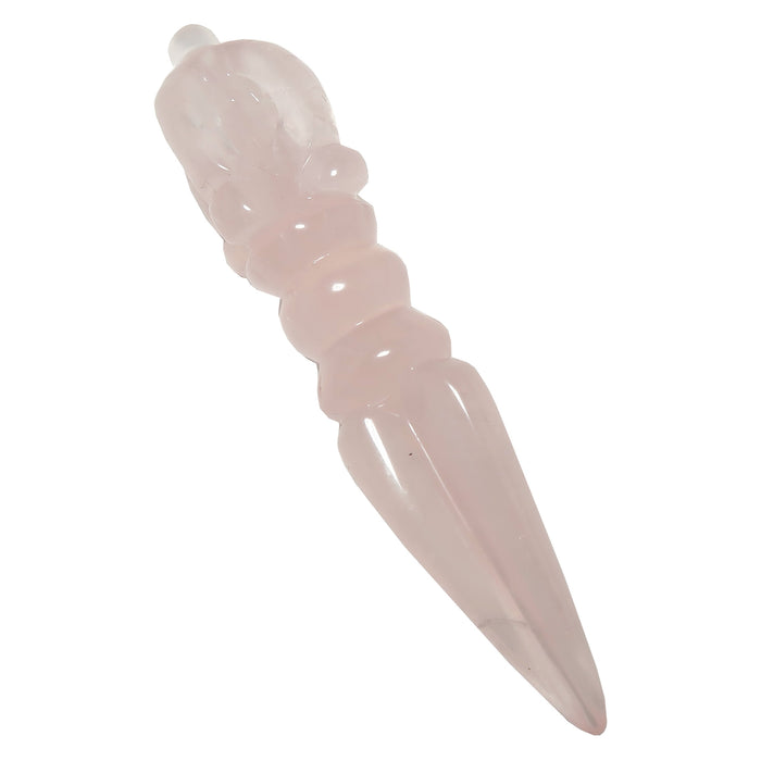 Rose Quartz Phurba Wand Pink Heartbreak Healer