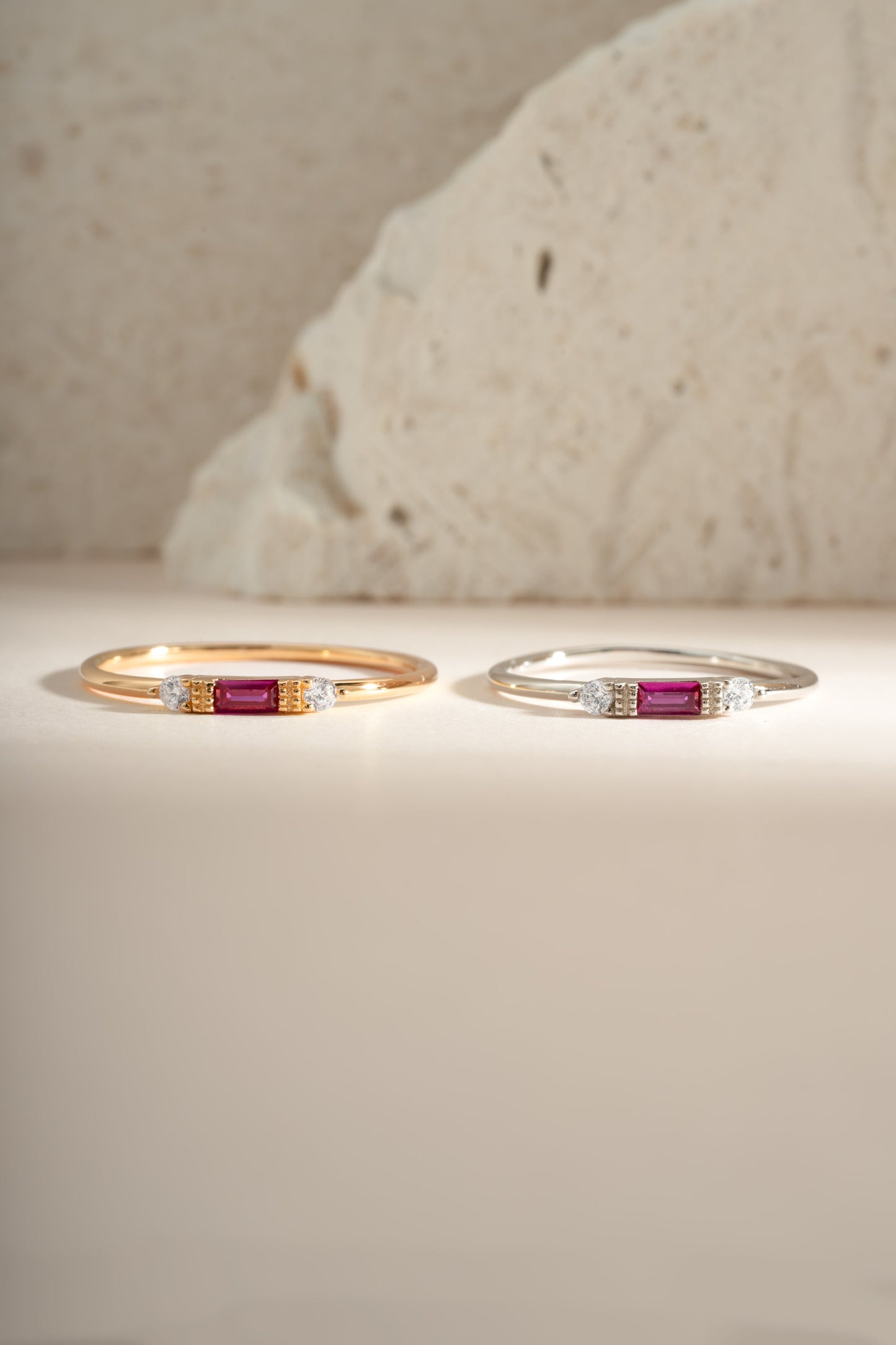 Ruby Baguette Ring