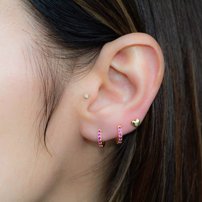 7mm Ruby Huggies