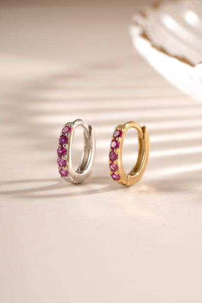 7mm Ruby Huggies