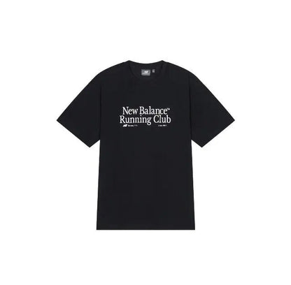 Black T-shirt with New Balance Running Club front logo