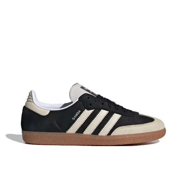 Adidas Samba OG sneakers in black with white stripes and gum sole
