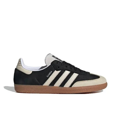 Adidas Samba OG sneakers in black with white stripes and gum sole