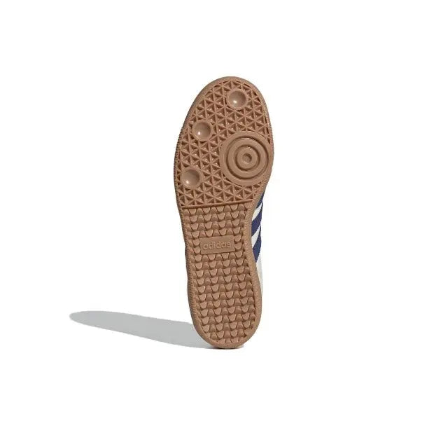 Samba OG sneaker outsole, brown gum rubber tread with circular pattern