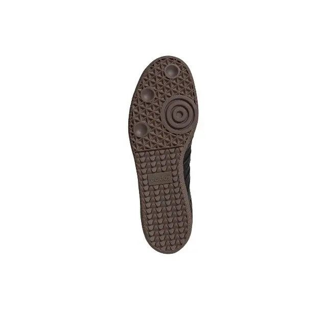 Adidas Samba OG sneakers outsole, textured dark brown rubber tread