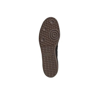 Adidas Samba OG sneakers outsole, textured dark brown rubber tread