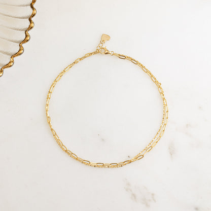 Two Dainty Anklet Set
