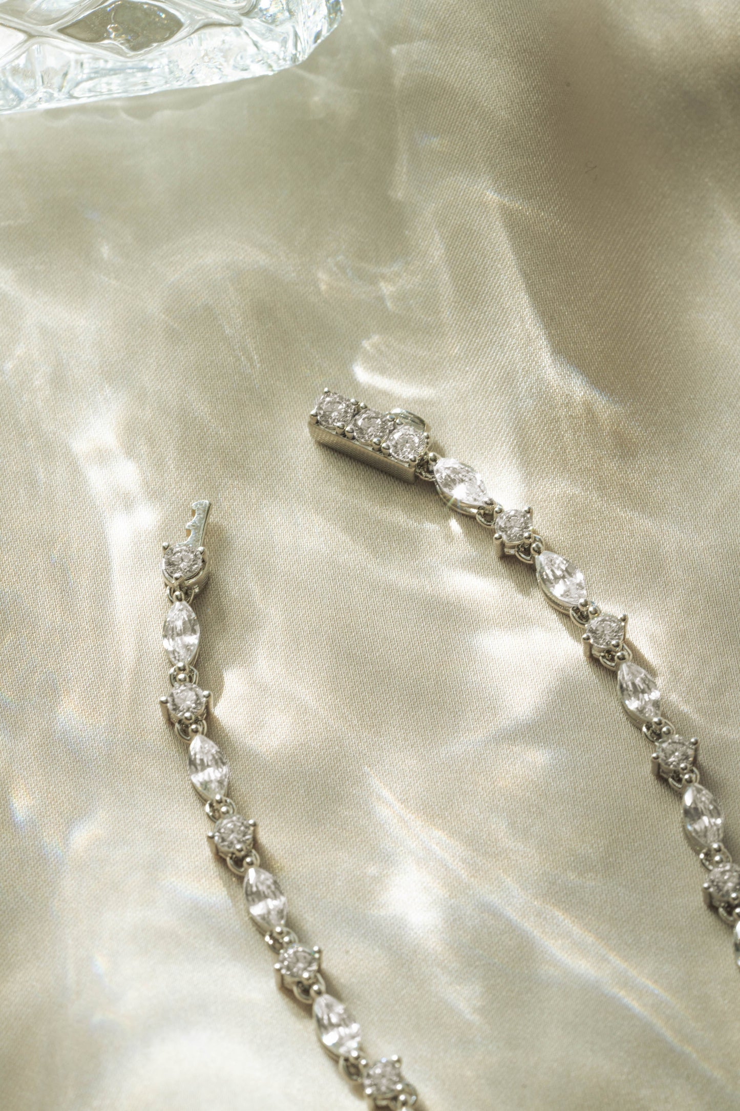 Pear Tennis Necklace