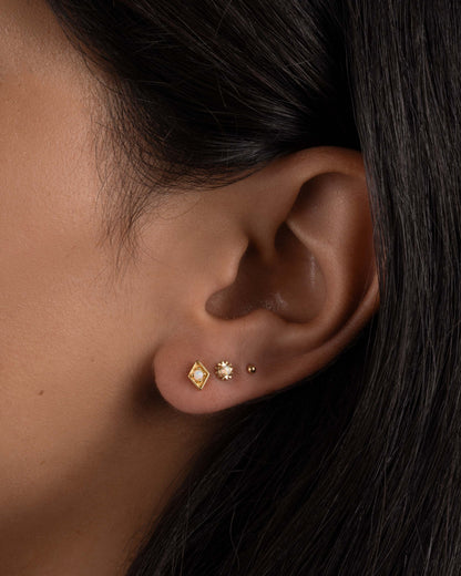 Kite Shaped Opal Studs