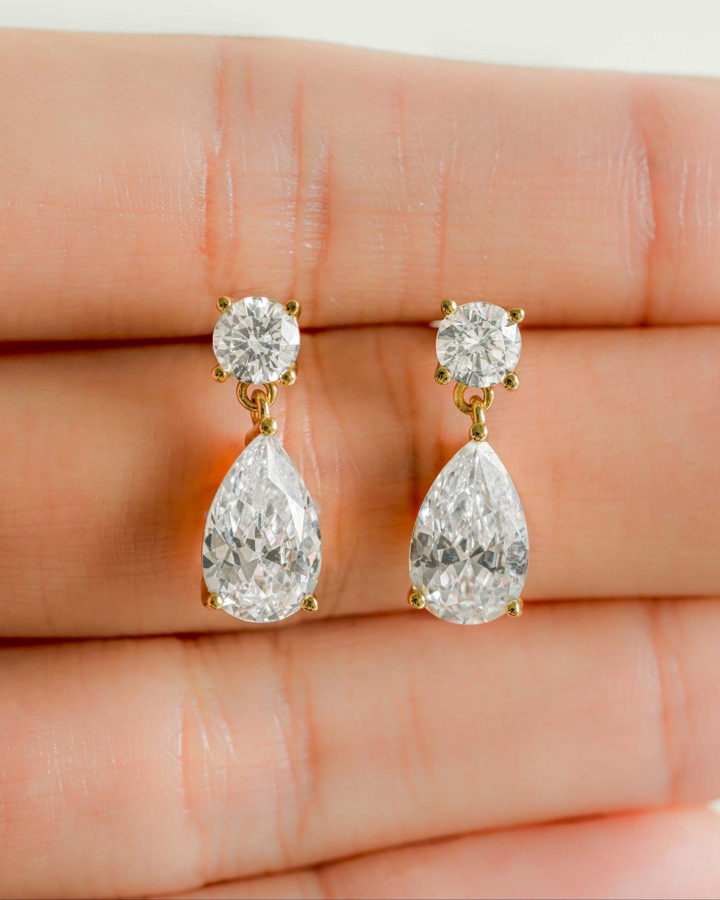 Camille Pear Drop Earrings