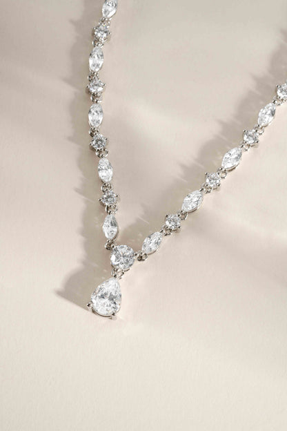 Pear Tennis Necklace