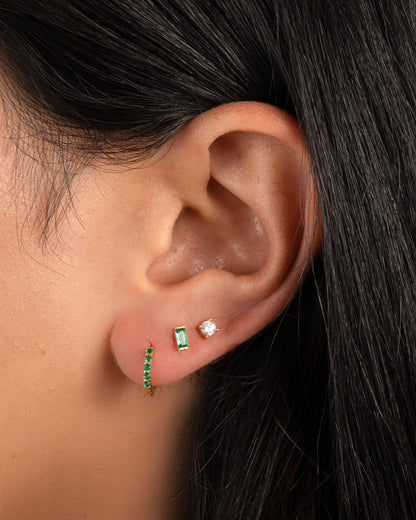 7mm Emerald Huggies