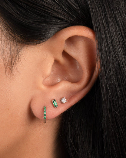 7mm Emerald Huggies