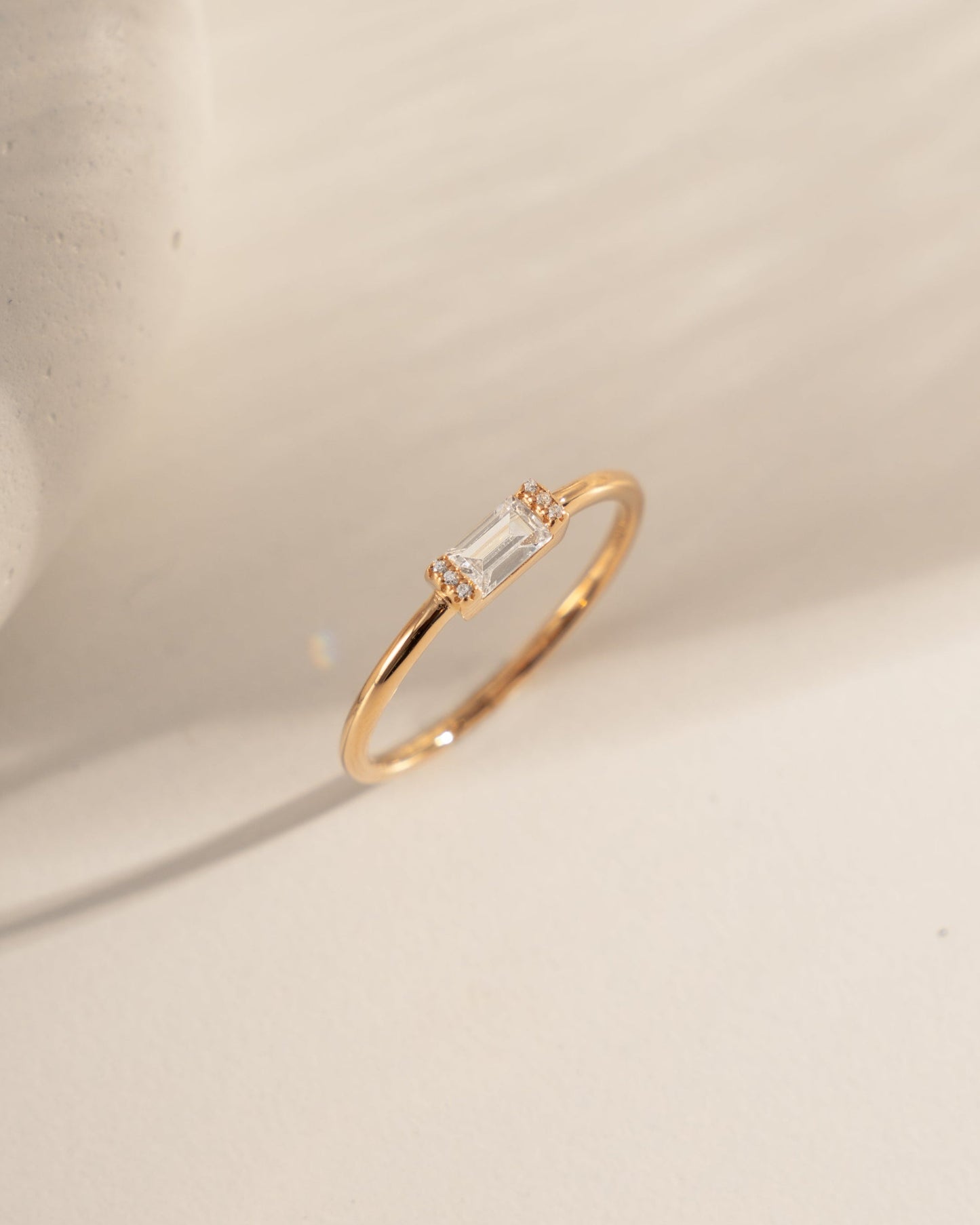 Diamond Simple Baguette Ring