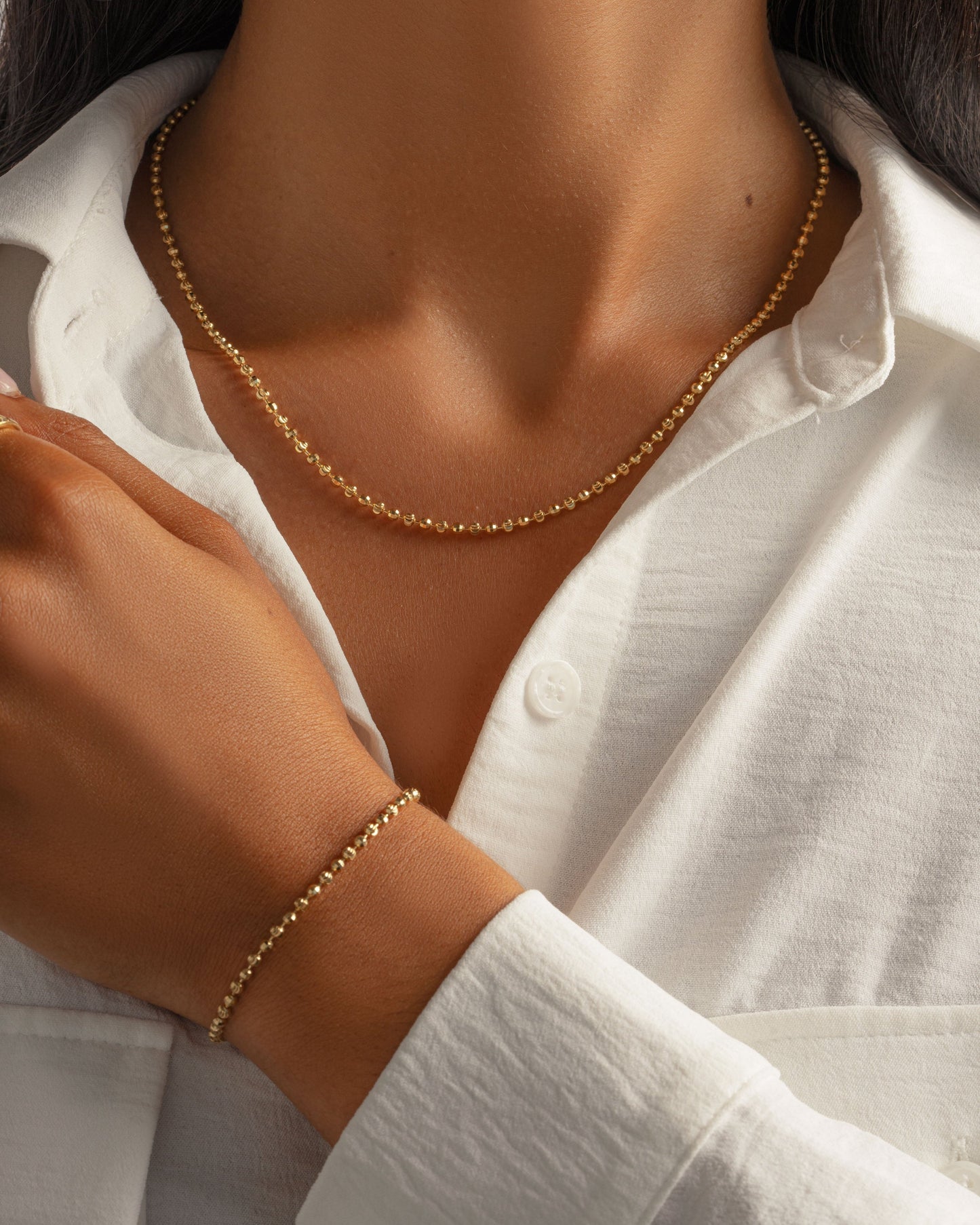 Diamond Cut Chain Necklace