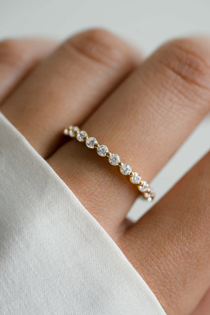 2mm CZ Stacking Ring