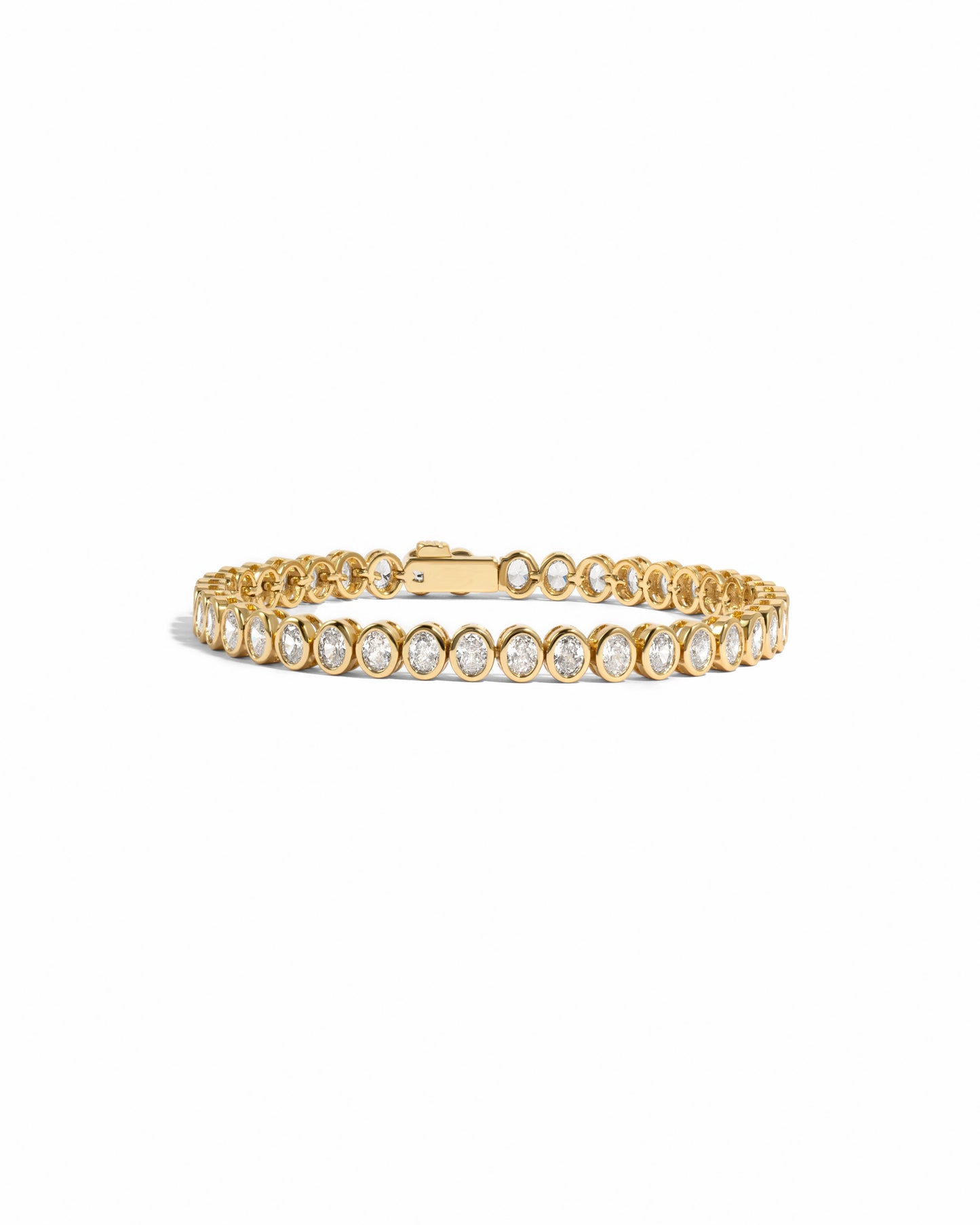 Oval Bezel Tennis Bracelet